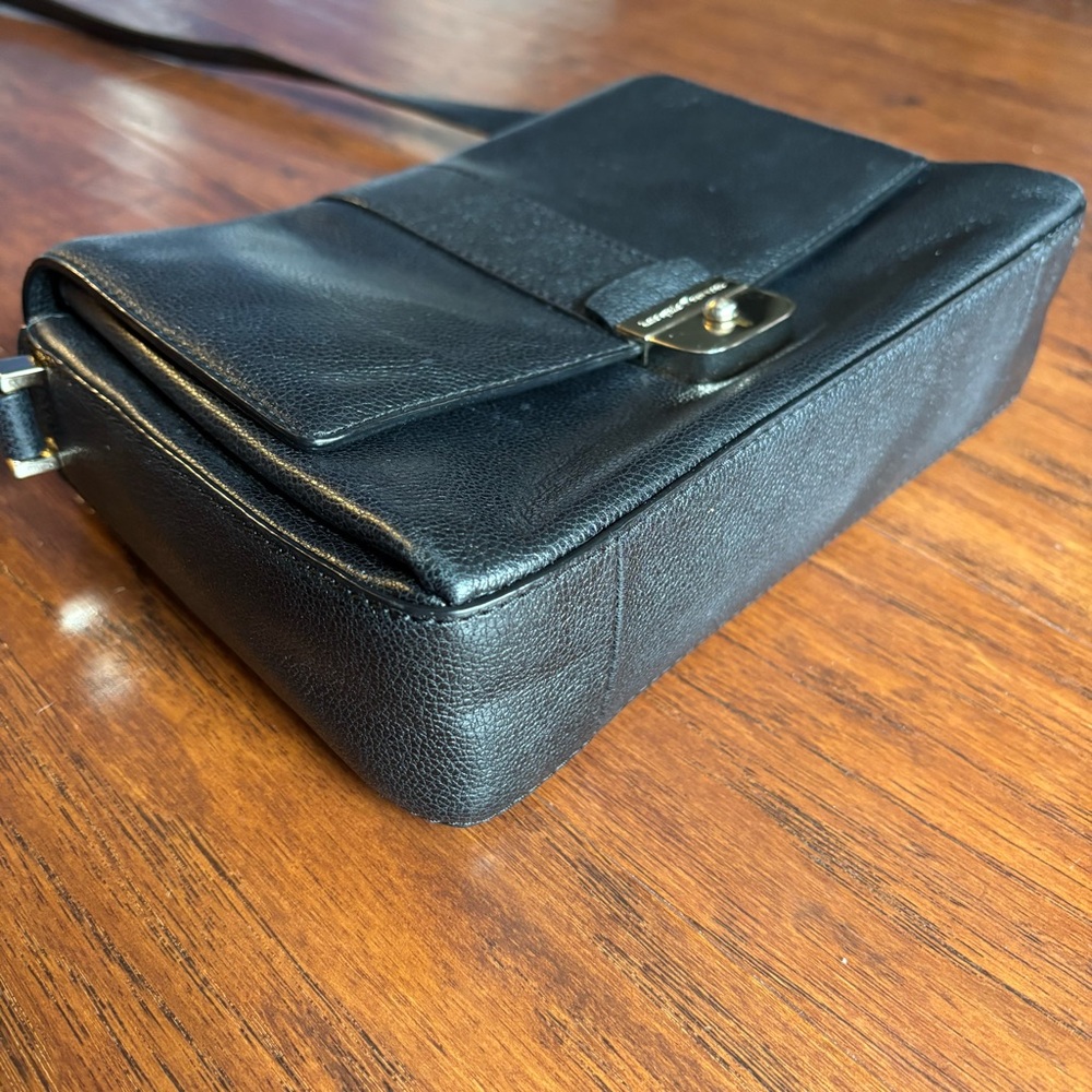 Kate Spade New York Milna Lovett Street Black Leather Crossbody Bag - Picture 13 of 14